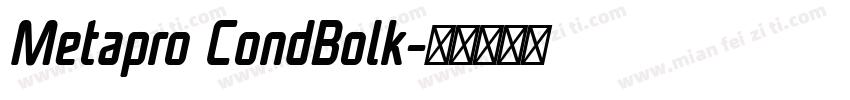 Metapro CondBolk字体转换